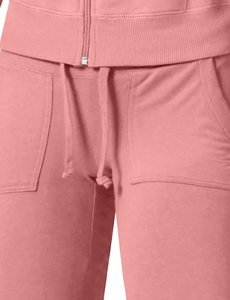 ชุดวอร์มขายาวสองชิ้นสำหรับผู้หญิง,ชุดวอร์มสีพื้นแบบมีซิบ - Product Image 6