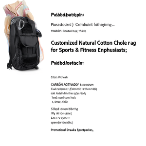 Borsa a Tracolla Personalizzata in Cotone Naturale per Appassionati di Sport e Fitness - Product Image 3