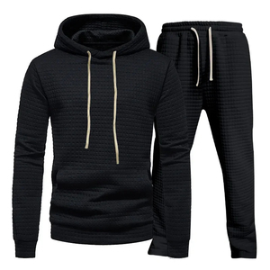<b>Men</b> Heavy Fleece <b>Pullover</b> Hoodie Jogger Set Custom Two Piece Sports Tracksuit - Product Image 3
