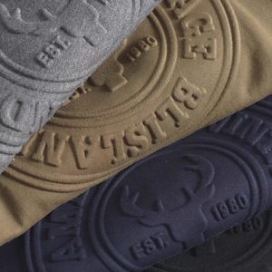 2025 personnalisé Street Wear 100% coton 3D gaufrage sweat mode vêtements Design Logo en relief pull à capuche sweat hommes - Product Image 1