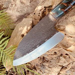 Cuchillo de Cocina Hecho a Mano de Acero al Carbono con Mango de Resina, Ambidiestro, Moderno, Duradero, Apto para Lavavajillas, Personalizable, Cuchillos Industriales OEM - Product Image 5