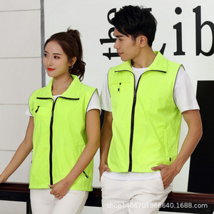 เสื้อกั๊กโพลีเอสเตอร์กันน้ำพิมพ์โลโก้ตามสั่ง สำหรับงานส่งเสริมการขาย - Product Image 6