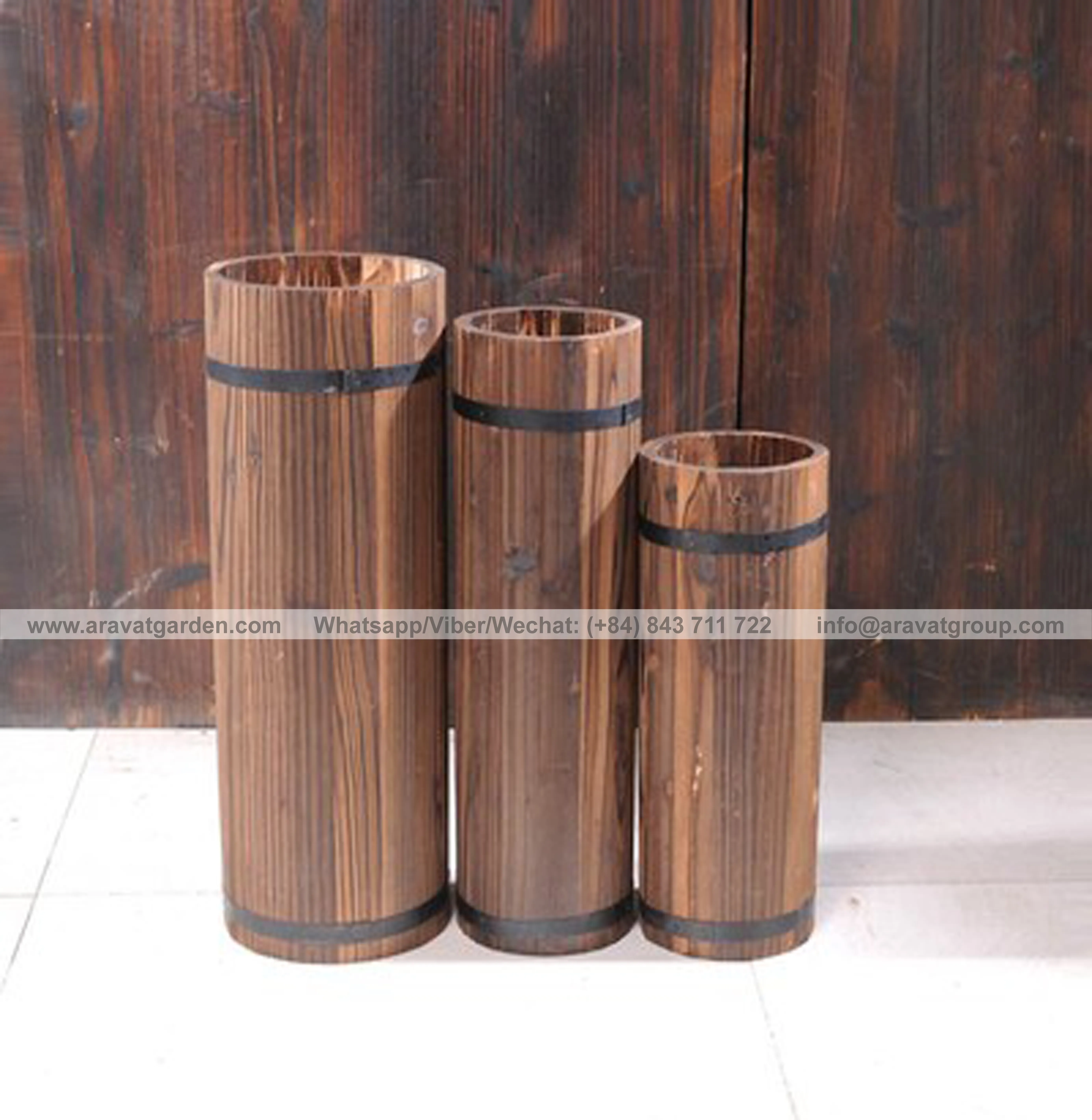 Kits de jardín ajustables de madera extensible, soporte de plantas, maceta de madera de Color personalizado, proveedor de Vietnam, 1