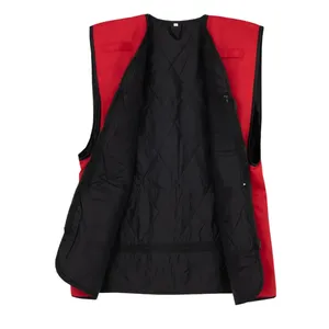 Gilet de travail rembourré personnalisé Kiel avec autocollants et lumières réfléchissants pour une meilleure visibilité pour les promotions - Product Image 2