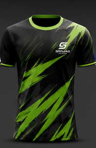 Maillot de football personnalisé 100 % polyester imprimé numériquement, col rond, unisexe, manches courtes, pour entraînement et match, tenue d'équipe - Product Image 1