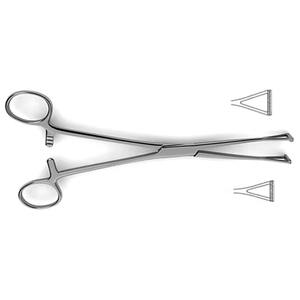 Pinzas de Tejido de Acero Inoxidable Duval Collins de 23 cm con Punta Serrada, Alta Calidad, Certificación CE, Pinza de Sujeción Quirúrgica para Hospital - Product Image 1