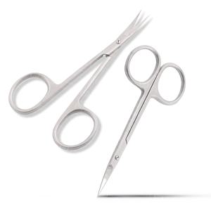 Ciseaux à cuticules à pointe fine pour le soin des ongles, manucure, design incurvé, fournisseur professionnel de produits de beauté en gros OEM - Product Image 1