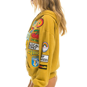 Sweat à capuche brodé avec strass pour l'hiver, service OEM, poids lourd, 100% coton, streetwear avec marquage personnalisé - Product Image 6