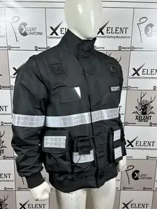 Chaqueta de trabajo de ajuste clásico Lona de algodón pesado Aislamiento de invierno Durable Transpirable Resistente al agua Robusto Teñido liso - Product Image 2