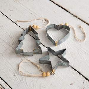 Adorable adorno colgante de Navidad galvanizado diseñado para Linda decoración de árboles rústicos y decoración de celebración navideña - Product Image 1