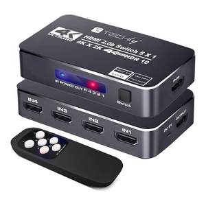 Commutateur HDMI 5-en-1 5 ports IDATA HDMI 2.0 4K 60Hz Noir - Product Image 3