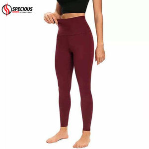 Leggings de Yoga para Mujer, Estilo Moderno, Hechos en Pakistán, Color Sólido, Transpirables, Cintura Alta, Pierna Ancha, Elásticos en 4 Direcciones, Venta al Por Mayor - Product Image 2