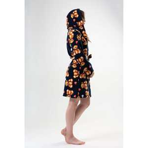 Bata corta con capucha de forro polar para mujer con bolsillos, sudaderas cómodas - Product Image 2