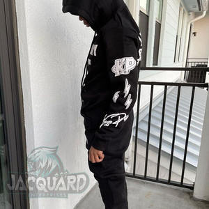 Logo personnalisé Ensemble de jogging de sports d'hiver respirant réversible de grande taille pour hommes, ensemble de jogging écologique sans couture - Product Image 5