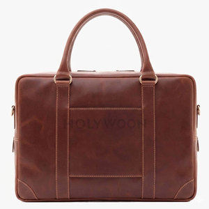 Sac pour ordinateur portable en cuir élégant et simple pour hommes, avec un matériau durable, léger et de grande capacité, pour le travail, les voyages et une utilisation professionnelle - Product Image 2