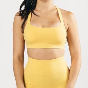 Yoga Activewear Manufacturers Breathable Custom Logo Yoga Wear Fitness High Support Seamless <b>Sports</b> <b>Bra</b> for Women - Product Image 1