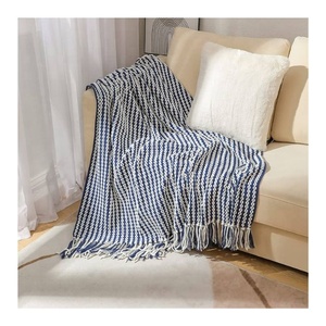 Tissu polaire écologique durable tricoté attrayant de luxe 100% coton biologique certifié GOTS couverture d'hiver anti-frisson - Product Image 4