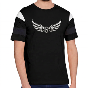 Men's Orange Short Sleeve T-<b>Shirt</b> with White Logo Casual O-Neck Jersey Fit 100% Cotton Knitted Eco-Friendly Breathable - Product Image 6