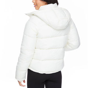 High Quality Women's <b>100</b>% Polyester Bubble Jacket for Autumn Winter Durable Stylish Printed <b>Fabric</b> Stretchable Knitted Jacket - Product Image 3