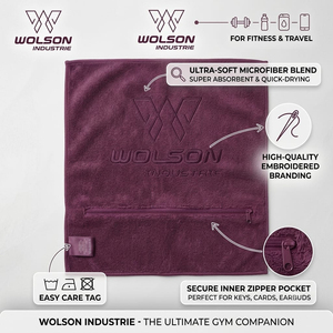 Serviette de sport jetable personnalisée Wolson Industry, séchage rapide, écologique, en coton et bambou, imprimée par transfert thermique, pour le fitness et les sports - Product Image 5