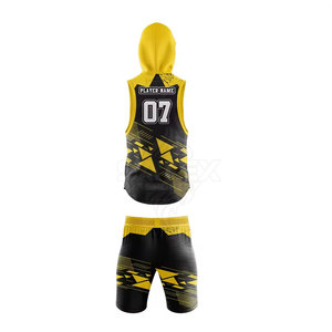 Tenue de sport personnalisée 7V7 2025, best-seller, 100% polyester, séchage rapide et respirant, SATEX SPORTS pour hommes - Product Image 2