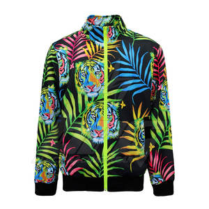 Cómodo tamaño adulto personalizado impreso hombres chándales 2025 nuevo diseño algodón hecho cremallera chándales - Product Image 3