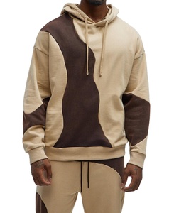 ชุดเซ็ตฮู้ดดี้ลำลองแบบยูนิเซ็กซ์ ผ้าฝ้าย 100% ทรงโอเวอร์ไซส์ สำหรับฤดูหนาว พร้อมตำแหน่งโลโก้แบบกำหนดเองและซับในขนแกะ - Product Image 1