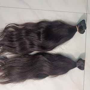 CHEVEUX CRUS MEILLEURE EXTENSION DE CHEVEUX ONDULÉS INDIENS NATURELS NON TRAITÉS SANS PRODUITS CHIMIQUES AVEC DES CUTICULES ALIGNÉES - Product Image 5