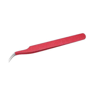 Pinzas de pestañas de aislamiento de calidad profesional puntas finas rectas extra afiladas puntas de fibra 12 13 14cm Color personalizado - Product Image 4