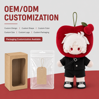 Porte-clés personnalisé en peluche miniature, poupée mignonne, personnage en costume de fruit ou de fleur, breloque de sac, vente en gros OEM ODM