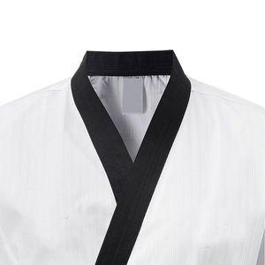 Good Quality Custom Men's White 100% Cotton Karate Uniforms Karate Uniform <b>Kids</b> Karate Uniform OEM Service Customized - Product Image 5