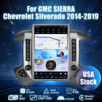 Autoradio GPS Android 13 AuCar 14,5 pouces pour GMC Sierra Chevrolet Silverado 2014-2019, lecteur multimédia pour voiture