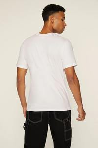 Moda comprar al por mayor OEM personalizado serigrafiado camiseta gráfica manga corta suelta cuello redondo Casual alfabeto - Product Image 5