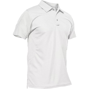 Haute qualité 100% Polyester hommes pour Polo T-Shirts sur mesure été plaine Sport affaires à manches courtes Style solide en gros - Product Image 2
