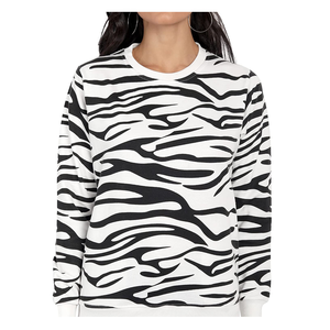 Sudadera con logotipo personalizado para mujer, tela de algodón con estampado completo, Color sólido, temporada de invierno, letra, nuevo diseño tejido - Product Image 3