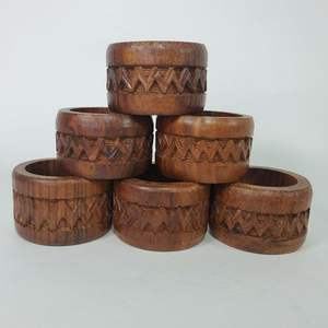 Servilleteros de madera de bambú con mango impreso personalizado, estilo americano, mesa de calidad duradera, Metal decorativo para bodas - Product Image 3