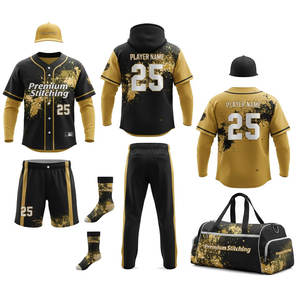 V-Neck Baseball Jersey Wholesale Custom Team Uniform Button <b>Down</b> Sublimated Sportswear - Product Image 3