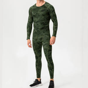 Camisetas de compresión de camuflaje para hombre, camiseta de manga larga para entrenamiento y gimnasio, camiseta para correr, Camisetas interiores de capa Base deportivas de secado rápido - Product Image 5