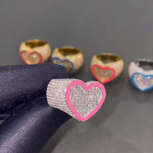 Haute qualité 925 bague en argent Sterling pour hommes 14K or personnalisé VVS Moissanite Pop Hip Hop Style bijoux fins cadeau pour les mariages - Product Image 2