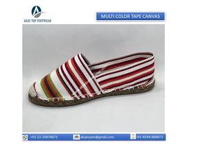 Espadrilles unisexes, ruban multicolore, toile espadrilles en jute, semelle intérieure, nouveau style, rayures multicolores, espadrilles plates décontractées - Product Image 5