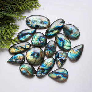 Gema de cristal labradorita, cabujón de jaspe de serpiente, detectores de piedras preciosas, cristales curativos, labradorita púrpura, cabujón de coral, cuentas de piedras preciosas - Product Image 6