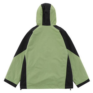 Custom <b>Half</b> <b>Zip</b> Elastic Cuff Sport Windbreaker <b>Jacket</b> for <b>Men</b> - Product Image 2