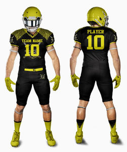 Precio de fábrica Uniformes de fútbol americano Logotipo personalizado Impreso Uniforme de fútbol americano transpirable de secado rápido Bajo MOQ - Product Image 4
