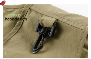 Conceptions personnalisées Gilet d'extérieur Offres Spéciales le plus récent Gilet de photographie de pêche en coton et en polyester à poches multiples pour hommes - Product Image 3