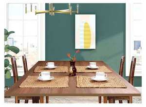 Juego ecológico de fabricante de confianza 4 manteles individuales trenzados de yute 100% estilo sólido tradicional personalizable para el hogar interior - Product Image 6