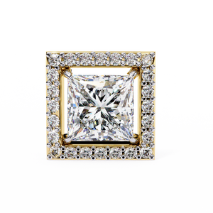 Pendientes Únicos de Oro de 18K con Diamante Cultivado en Laboratorio, Pendientes de Diamantes Premium - Product Image 3