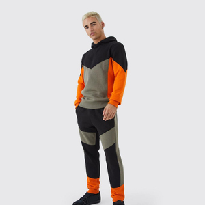 Ensemble de survêtement en coton surdimensionné de haute qualité avec logo personnalisé, pantalon de jogging et sweat à capuche pour homme - Product Image 1