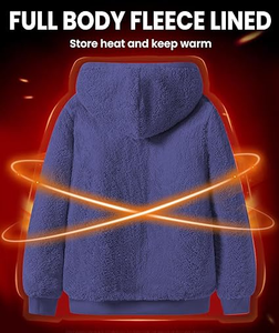 Venta al por mayor personalizado en blanco de los hombres con cremallera Sudadera con capucha logotipo personalizado Puff estampado cárdigans con cremallera de gran tamaño sudaderas con capucha Unisex - Product Image 2