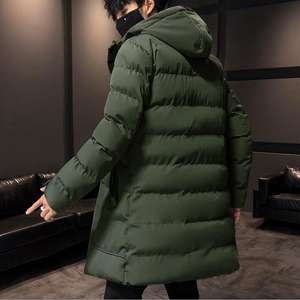 Venta al por mayor de encargo ligero acolchado Puffer holgado chaqueta con capucha de gran tamaño para los hombres - Product Image 3