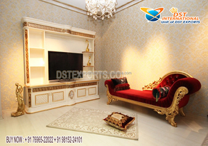 Mueble de TV Moderno de Cuero con Botones para el Hogar, Estilo Americano, Mueble de TV para Sala de Estar, Estilo Lujoso, Mueble de TV de Cuero con Botones, Decoración para Eventos en EE. UU. - Product Image 6